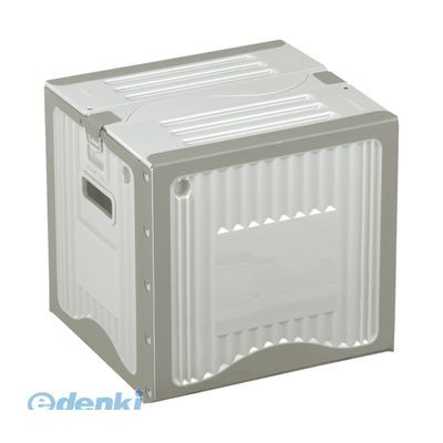 (LINEクーポン有)岐阜プラスチック工業 リスボックス26B【１個】 LGY/GY リスボックス26B【１個】 折りたたみ コンテナボックス 軽量 グレー ライトグレー 持ち手穴有り