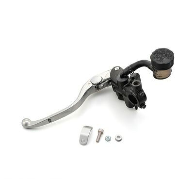 (LINEクーポン有)デイトナ DAYTONA 95657 NIISSINラジアルクラッチマスターシリンダー φ19mm ブラック/シルバー 【スモークタンク】 シルバーレバー ブラックボディ|iDECA 店