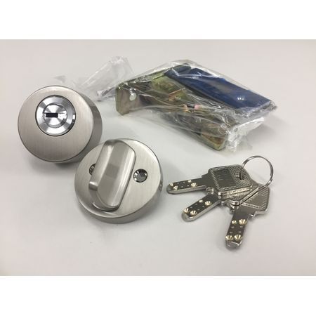 川口技研 SF-5N 同一鍵 B/S 51MM 本締錠【シリンダー錠】 同一キー ニッケル B／S51 サムターンシリーズSF5N同一鍵B/S51MM