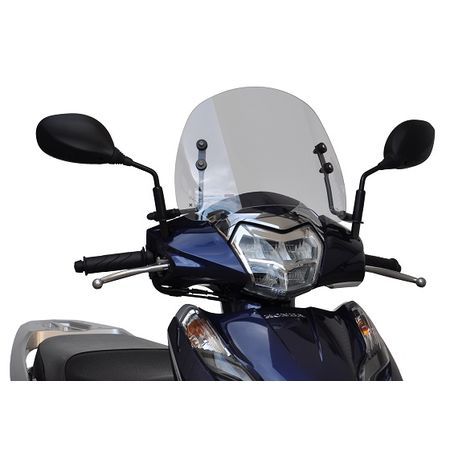 (LINEクーポン有)【受注生産品 納期-約3週間】旭精器 AF-ASAHI LE-28 ショートバイザー LEAD125 クリヤー LE28|iDECA 店