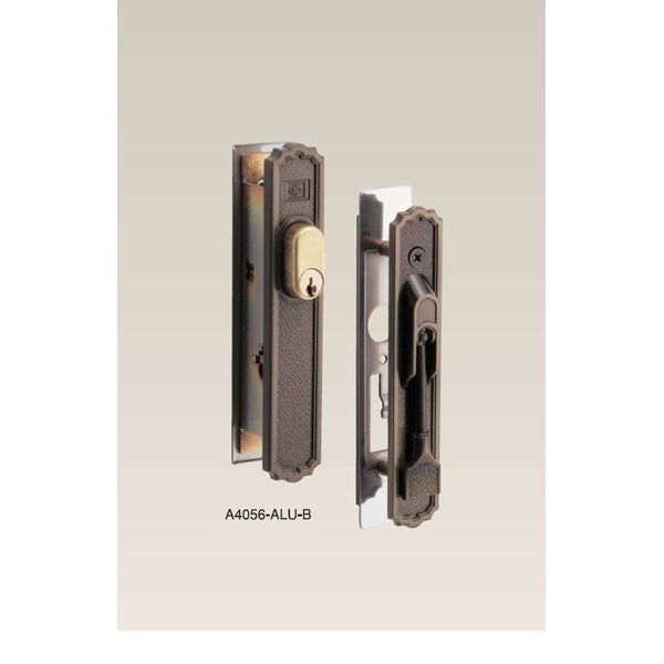 (LINEクーポン有)【1個入】アルファ 4532757005527 引戸用取替錠 ブラウン A－4056－ALU－B