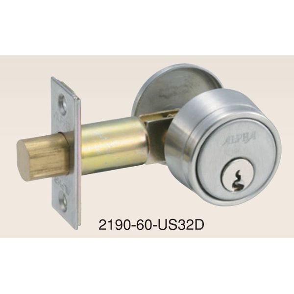 (LINEクーポン有)アルファ 4532757036545 チューブラー本締錠 バックセット60mm 2190－60－US32D
