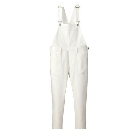 (LINEクーポン有)4930269218853 SMART WORK WEAR SW151 メンズオーバーオール 色：ホワイト サイズ：EL