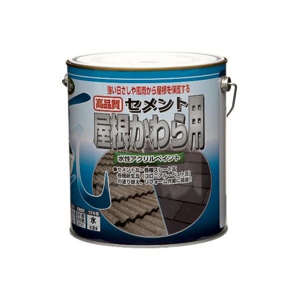 (LINEクーポン有)ニッペホームプロダクツ 4976124200854 直送 代引不可・他メーカー同梱不可 水性セメント屋根かわら用 銀黒 3kg 屋根用 パンコンテナ 作業用品 電設工具 圧着工具