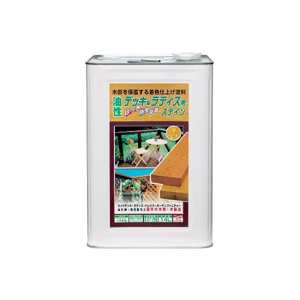 (LINEクーポン有)ニッペホームプロダクツ 4976124525551 直送 代引不可・他メーカー同梱不可 油性デッキ＆ラティス用 オーク 14L 木部用 15,733円