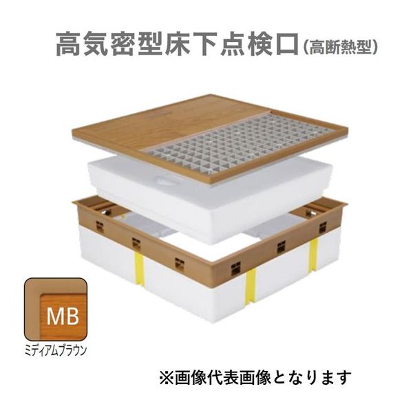 (LINEクーポン有)城東テクノ Ｊｏｔｏ SPF-R60C-BC2-MB 高気密型床下点検口 高断熱型 ６００×６００　クッションフロア合わせタイプ　色ミディアムブラウン SPFR60CBC2MB