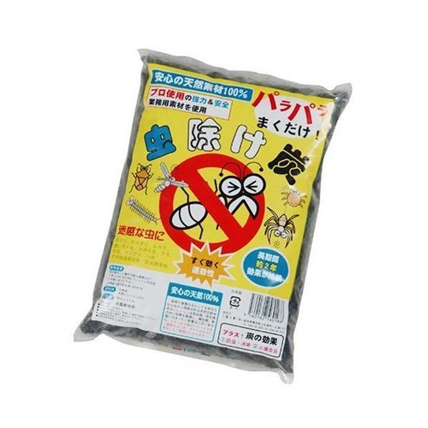 (LINEクーポン有)4560162560188 【12個入】安心の天然素材 虫除け炭 3L【キャンセル不可】 ガーデニング アウトドア 虫よけ対策 害虫対策 クロアリ コガネ虫 ムカデ 白アリ 農作業 カメ虫 三喜工業