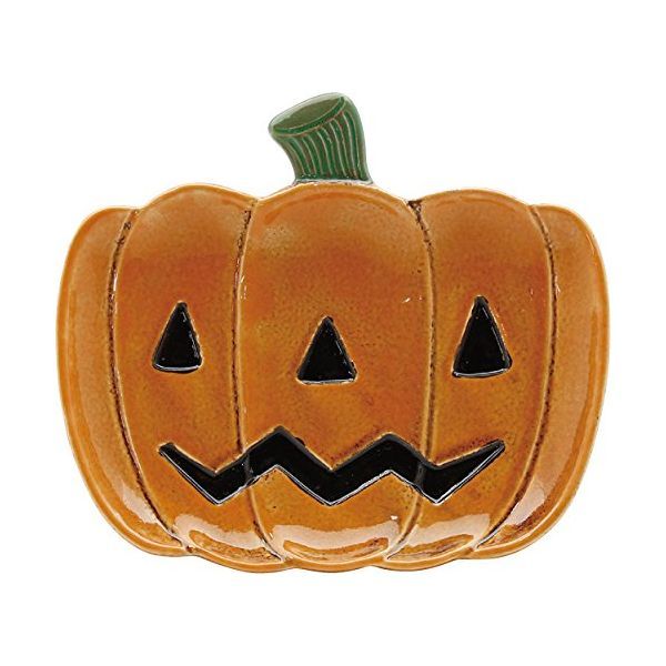 (LINEクーポン有)4988441829717 【15個入】ノルディックデコ ハロウィンプレート L カボチャ 400816102【キャンセル不可】 丸和貿易