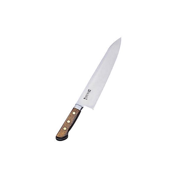 (LINEクーポン有)4562208174731 正本総本店 正本 ツバ付最高級炭素鋼 牛刀27cm 正本最高級炭素鋼牛刀 MASAMOTO 遠藤商事