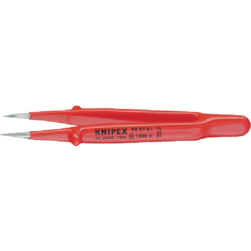 (LINEクーポン有)【即納在庫品】「直送」クニペックス KNIPEX 9227-62 ９２２７－６２ 絶縁精密ピンセット １５０ＭＭ 922762