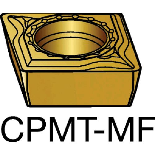 【即納在庫品】「直送」サンドビック ＳＶ CPMT060204-MF2015 【10個入】 コロターン１１１　旋削用ポジ・チップ　２０１５　ＣＯＡＴCPMT060204MF87162015｜iDECA　店