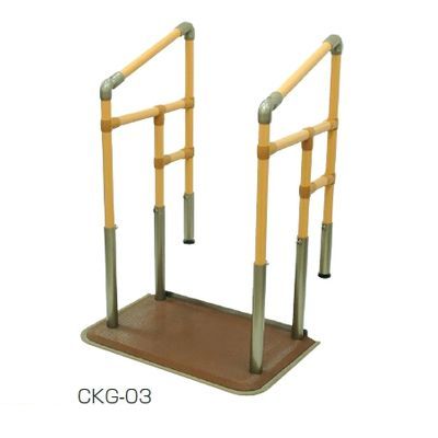 (LINEクーポン有)【個人宅配送不可】【個数：1個】矢崎化工 CKG-03 直送 代引不可・他メーカー同梱不可 あがりかまち用たちあっぷミニ　スライドベース無両手すり CKG03