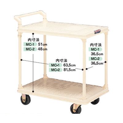 【個人宅配送不可】【個数：1個】矢崎化工 MC-1 直送 代引不可・他メーカー同梱不可 キャリーワゴン　Ｎ－４５０Ｗ MC1