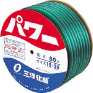 サンヨー PW-1520D50G パワーホース15×20 グリーン 50mドラム巻 PW1520 PW1520D50G 三洋化成 水道用ホース|iDECA 店