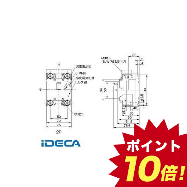 BW47284 漏電ブレーカ ＢＪＷ型 Seasonal Wrap入荷