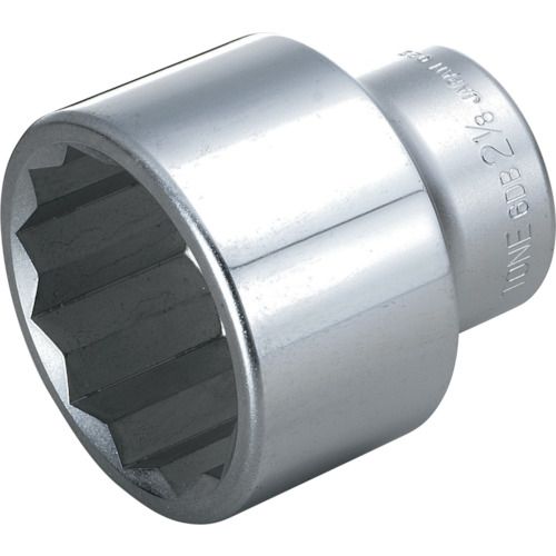 (LINEクーポン有)【即納在庫品】「直送」前田金属工業 6DB72 ソケット １２角 吋目 ２ １／４ｉｎｃｈ