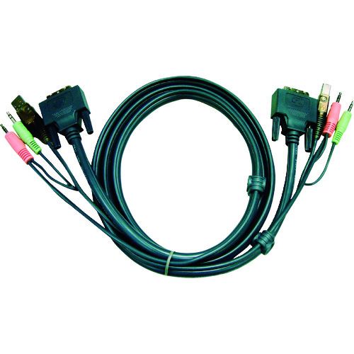 【即納在庫品】「直送」ＡＴＥＮ 2L-7D03U ＤＶＩ　ＫＶＭケーブル　３ｍ 2L7D03U