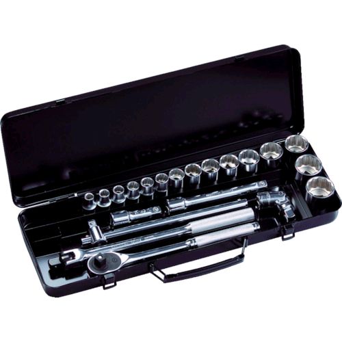【即納在庫品】「直送」スーパー N415S ソケットレンチセット 差込角１２．７ｍｍ １／２インチ 入り数：２１