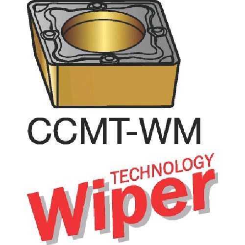 【即納在庫品】「直送」サンドビック ＳＶ CCMT09T304-WM1115 【10個入】 コロターン１０７　旋削用ポジ・チップ　１１１５　ＣＯＡＴCCMT09T304WM87161115｜iDECA　店