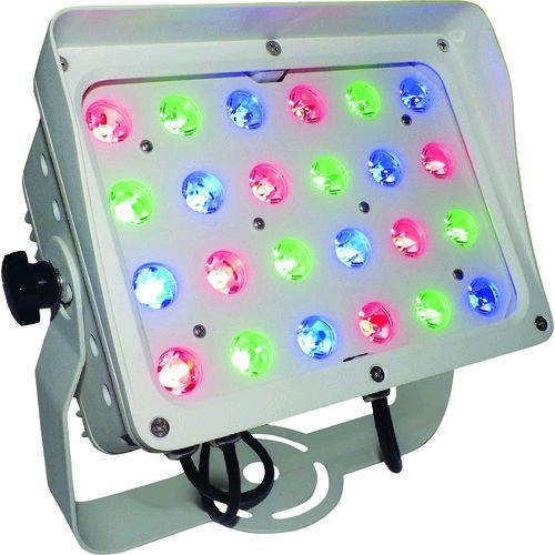 (LINEクーポン有)トライト FLOOD24ZF15W-C ＬＥＤ投光器ＲＧＢ１５°白ボディ 簡易コントローラー付 FLOOD24ZF15WC