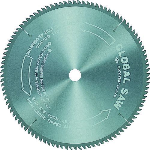 【即納在庫品】「直送」モトユキ GA-255-120 グローバルソー アルミ用 外径２５５ｍｍ GA255120 アルミ用 外径255mm MOTOYUKI tr-3793052 7121