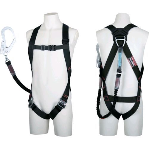 【即納在庫品】「直送」ツヨロン TH-510-NV93SV-OT-BLK-L-R23-BX ライトハーネスランヤード付 ＴＨ&minus;５１０&minus;ＮＶ９３ＳＶ&minus;ＯＴ ノビロン 黒 Ｌサイズ 赤 TH510NV93SVOTBLKLR23BX 藤井電工 安全帯｜iDECA　店