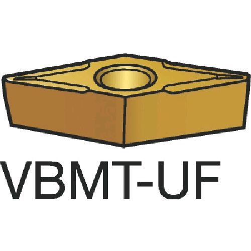 【即納在庫品】「直送」サンドビック ＳＶ VBMT110204-UF5015 【10個入】 コロターン１０７　旋削用ポジ・チップ　５０１５　ＣＭＴVBMT110204UF87165015