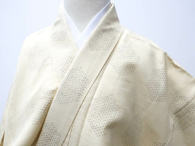 【中古】 リサイクル着物 紬 亀甲文 身丈約158.5cm 裄丈約62cm 24z-2858[ リサイクル着物 着付け教室 お茶 カジュアル 初詣 袴 お出掛け 街着 観劇 普段着 お食事会 通販 アイディーネット きもの]IDnet