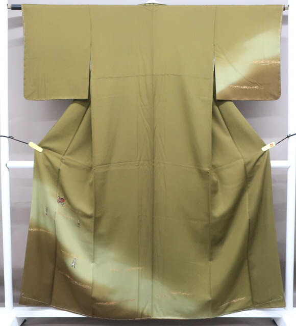 【中古】 リサイクル着物 付下げ 刺繍 人物文 しつけ付 身丈約157.5cm 裄丈約62cm 24z-4122[ リサイクル着物 入学式 卒業式 結婚式 母 七五三 お宮参り パーティー 通販 きもの 着物]IDnet｜アイディーネット