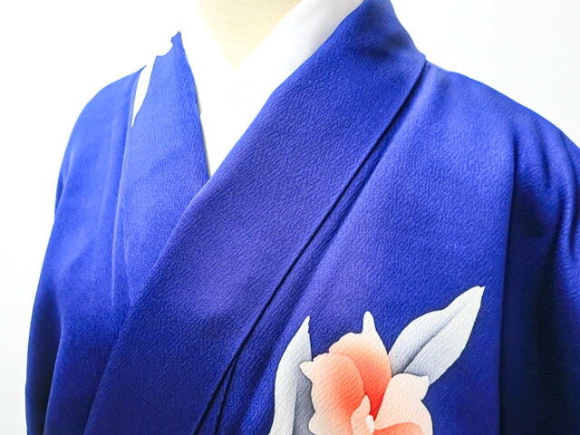 【中古】 リサイクル着物 小紋 花文 身丈約153.5cm 裄丈約64.5cm 24z-4302[ リサイクル着物 着付け教室 お茶 カジュアル 初詣 袴 お出掛け 街着 観劇 普段着 お食事会 通販 アイディーネット きもの]IDnet