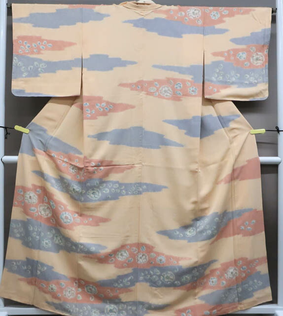 【中古】 リサイクル着物 訪問着　辻が花　絞り　身丈約160cm　裄丈約65cm　24z-4361[仕立て上がり 和服 アウトレット リサイクル着物 入学式 卒業式 結婚式 母 七五三 お宮参り パーティー きもの]IDnet｜アイディーネット