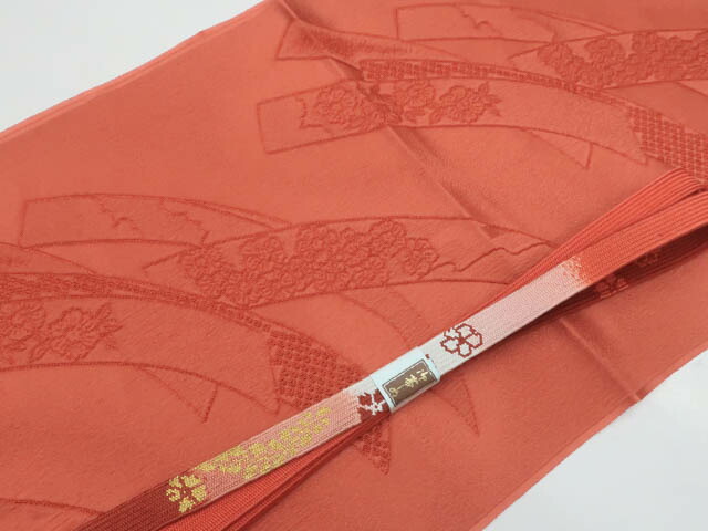 【中古】 和装小物 　帯締め帯揚げセット　帯締　帯揚　高麗　金糸　25w04-5865【リサイクル】IDnet