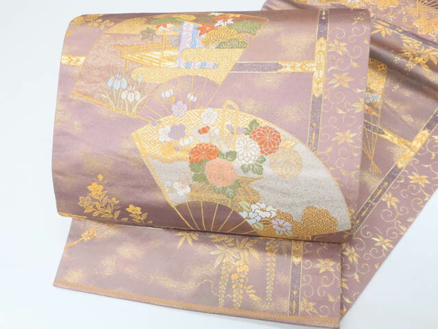 楽天市場】【中古】リサイクル着物 袋帯 六通柄 七宝 蝶 金糸