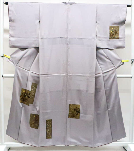 【中古】 リサイクル着物 付下げ 植物文 金彩 一つ紋 身丈約154.5cm 裄丈約63cm 25z06-3476[入学式 卒業式 結婚式 母 七五三 お宮参り パーティー 通販 アイディーネット きもの]IDnet