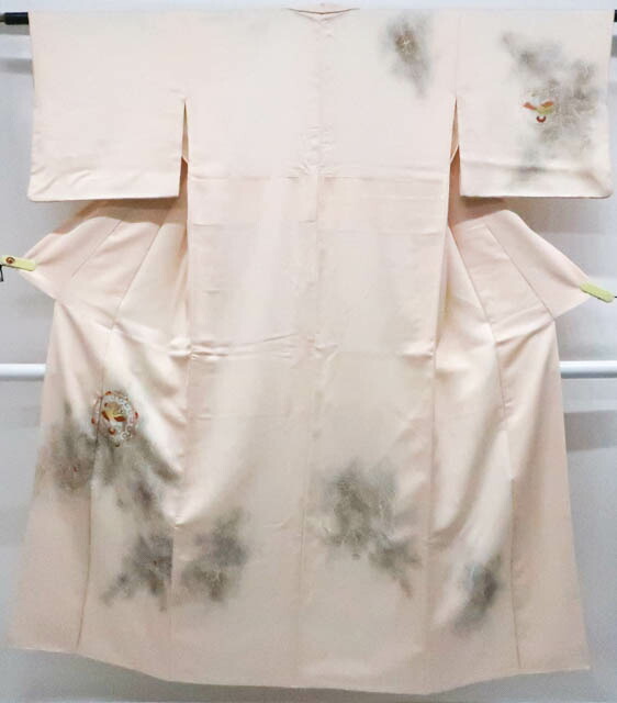 【中古】リサイクル着物 付下げ 刺繍 金糸 花 鳳凰文 正絹 身丈約147.5cm 裄丈約62cm 25z08-4575[リサイクル着物 入学式 卒業式 結婚式 母 七五三 お宮参り パーティー 通販 アイディーネット きもの]IDnet