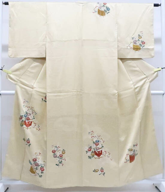 最大70%OFF【中古】リサイクル着物 付下げ 菊 萩 正絹 身丈約157.5cm 裄丈62.5cm 25z11-6154[リサイクル着物 入学式 卒業式 結婚式 母 七五三 お宮参り パーティー きもの]IDnet