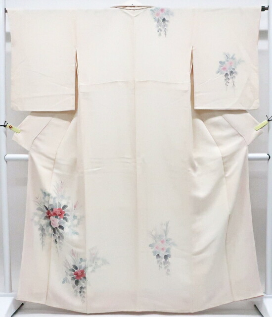 最大70%OFF【中古】リサイクル着物 付下げ 花 正絹 着物 身丈約163cm 裄丈66cm 25z11-6227[リサイクル着物 入学式 卒業式 結婚式 母 七五三 お宮参り パーティー きもの]IDnet