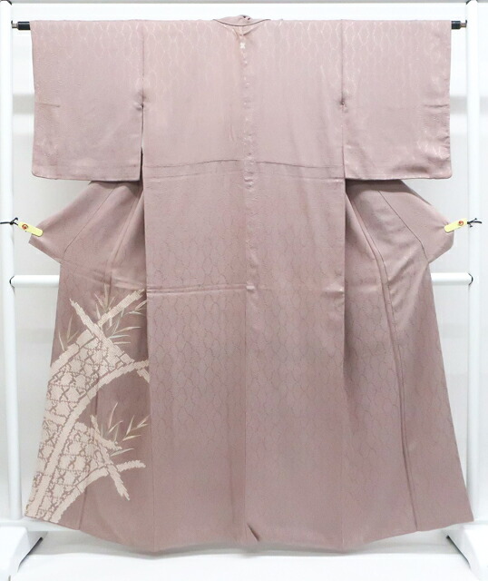 【中古】リサイクル着物 付下げ 一つ紋 刺繍 地紋入 正絹 着物 身丈約162cm 裄丈約63cm 25z12-7003[リサイクル着物 入学式 卒業式 結婚式 母 七五三 お宮参り パーティー 通販 アイディーネット きもの]IDnet