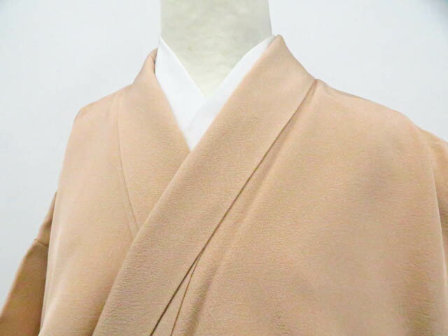 【中古】リサイクル着物 色無地 一つ紋 着物 正絹 美品 身丈約154cm 裄丈約62cm 26z01-541【リサイクル】 IDnet