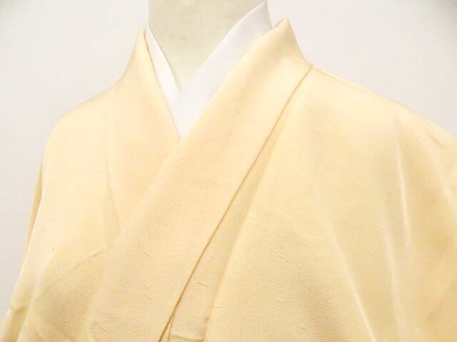 【中古】リサイクル着物 色無地 一つ紋 正絹 着物 身丈約162cm 裄丈64.5cm 26z02-827【リサイクル】 IDnet