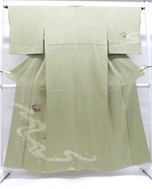 【中古】リサイクル着物 付下げ 絞り 縫い紋 刺繍 正絹 着物 美品 身丈約160.5cm 裄丈約62.5cm 26z03-1093【リサイクル】 IDnet