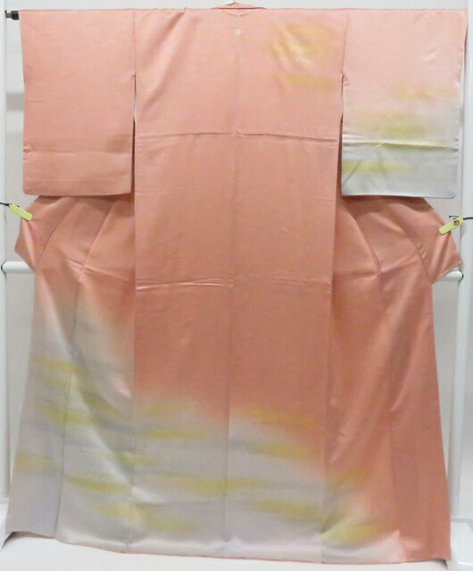 【中古】リサイクル着物 付下げ 一つ紋 金彩 正絹 着物 美品 身丈約172cm 裄丈約66cm 26z03-1344【リサイクル】 IDnet