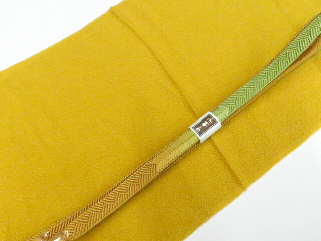 【中古】和装小物 帯揚げ帯締めセット 帯揚 帯締 ちりめん 平組 美品 26w04-4390【リサイクル】 IDnet