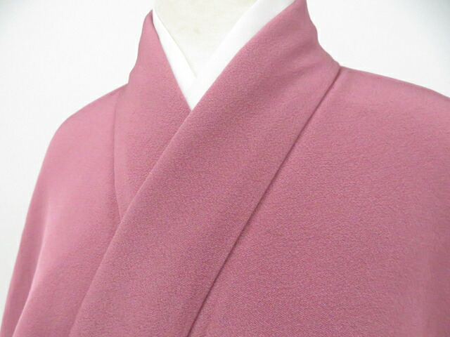 【中古】リサイクル着物 色無地 未使用 一つ紋 しつけ付 正絹 着物 美品 身丈約166.0cm 裄丈約65.0cm 26z04-1807【リサイクル】 IDnet|アイディーネット
