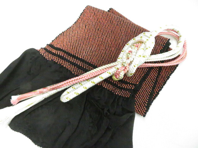 【中古】和装小物 帯締め 帯揚げ セット振袖用 総絞り 丸組 飾り付 金糸 帯締 帯揚 美品 26w04-4622【リサイクル】 IDnet|アイディーネット