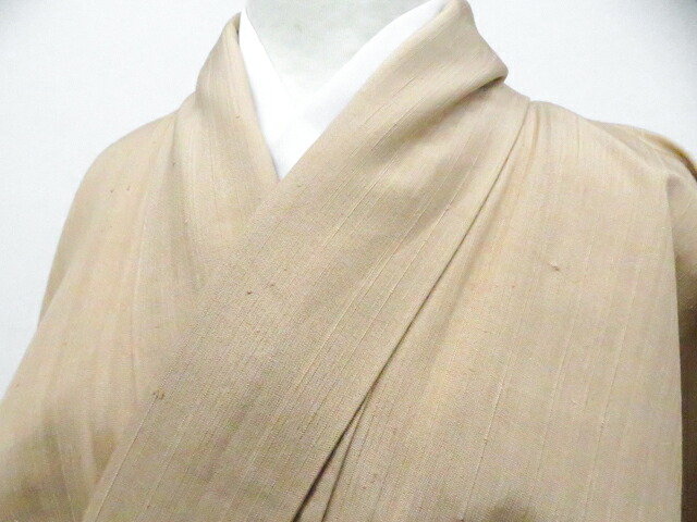 【中古】リサイクル着物 紬 野菜 着物 正絹 身丈約157.0cm 裄丈約62.5cm 26z04-1837【リサイクル】 IDnet