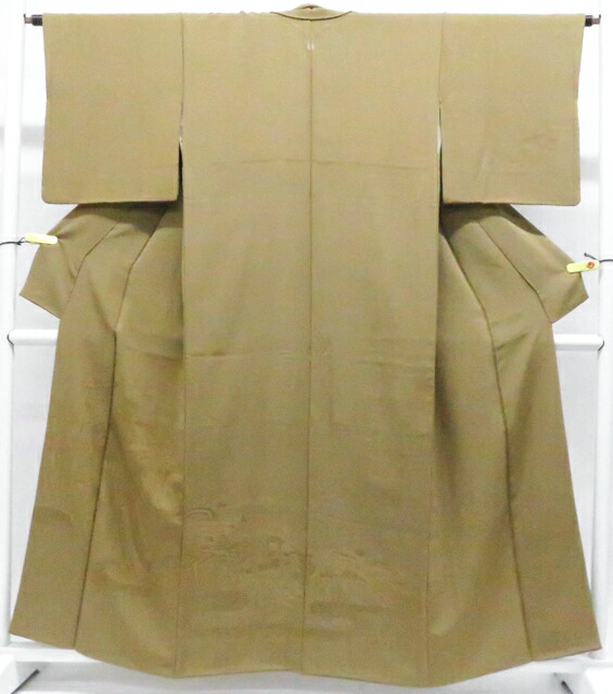【中古】リサイクル着物 付下げ 縫紋 地紋入り 無地感 源氏物語 着物 正絹 美品 身丈約160.0cm 裄丈約63.0cm 26z04-1857【リサイクル】 IDnet