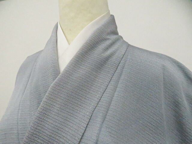 【中古】リサイクル着物 色無地 絽ちりめん 夏物 夏 落款入り 着物 正絹 身丈約155.0cm 裄丈約62.5cm 26z04-1864【リサイクル】 IDnet