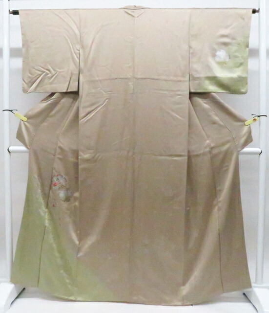 【中古】リサイクル着物 付下げ 刺繍 雪輪に花正絹 着物 美品 身丈約164.5cm 裄丈約62cm 26z05-2442【リサイクル】 IDnet｜アイディーネット