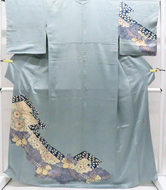 【中古】リサイクル着物 訪問着 仕付け付 辻ヶ花 落款 着物 正絹 身丈約167cm 裄丈約66cm 26z05-2968【リサイクル】 IDnet|アイディーネット